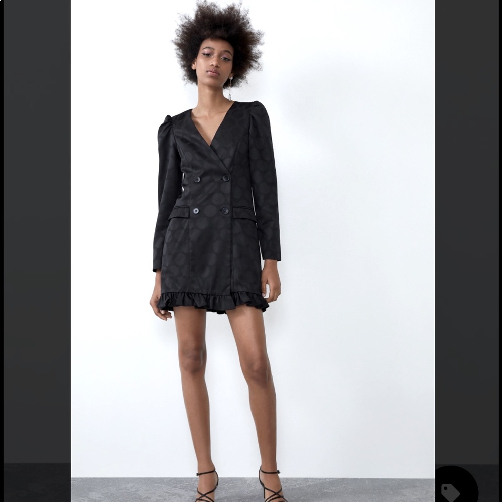 NWT Zara Jacquard Blazer Dress